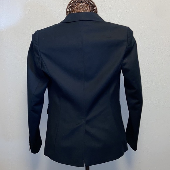 Banana Republic Size 4 Black Single Breasted Stretch Workwear Blazer Jacket 4905 - Picture 4 of 6